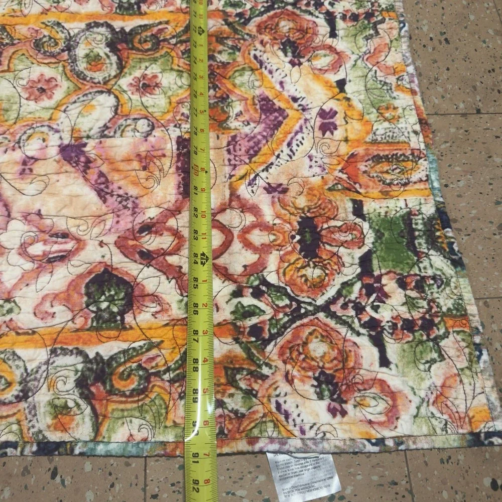 Poetic Wanderlust Tracy Porter Patchwork Quilt Purple Floral King 105x91